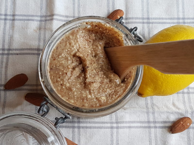 mandelsmör matlagning och recept
