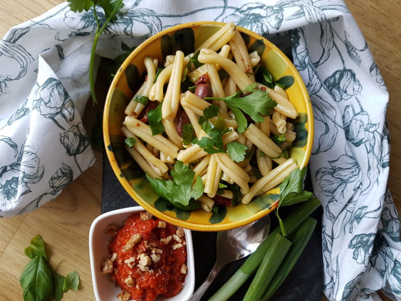 italiensk vegetarisk pastasallad
